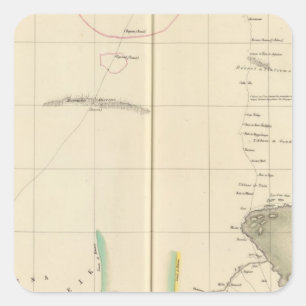 Pegatina Cuadrada Región del lago chad, África