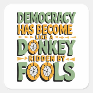 Pegatina Cuadrada Regla Mob