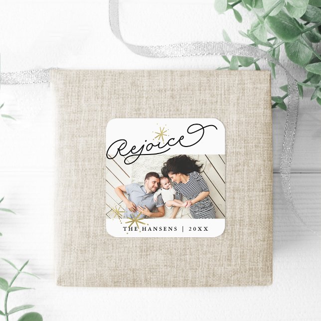 Pegatina Cuadrada Regocijo de Starred | Foto de vacaciones (Subido por el creador)