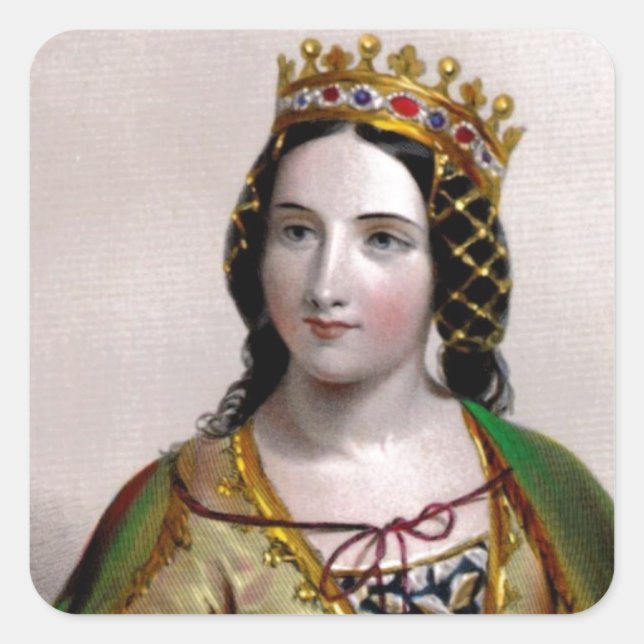 Pegatina Cuadrada Reina Anne Neville (Anverso)