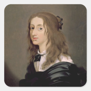 Pegatina Cuadrada Reina Christina de Suecia 1652