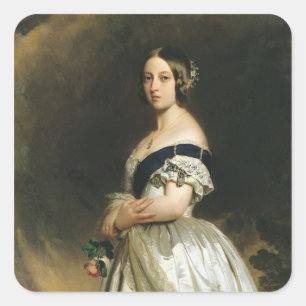 Pegatina Cuadrada Reina Victoria 1842
