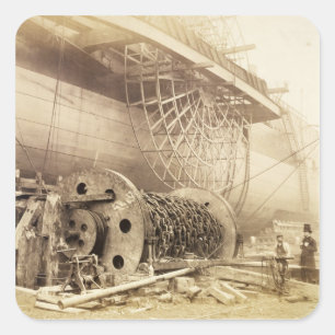 Pegatina Cuadrada Reino Brunel (1806-59) de Isambard al lado del