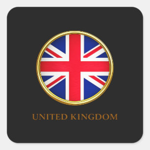 Pegatina Cuadrada Reino Unido - Bandera británica