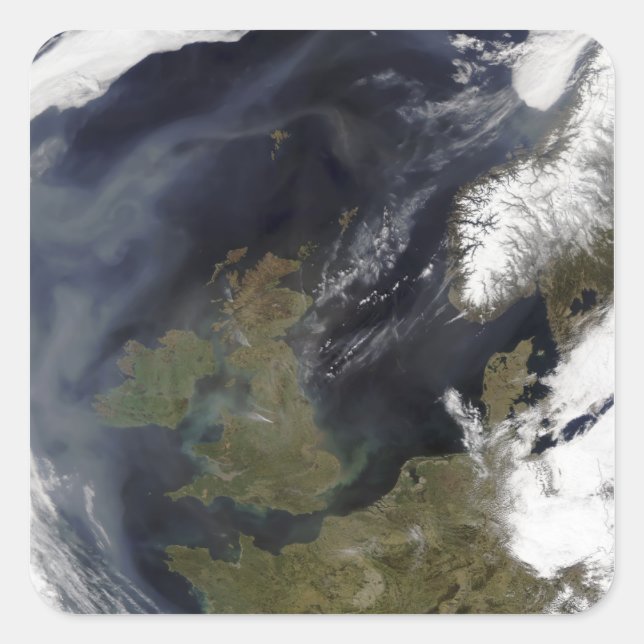 Pegatina Cuadrada Reino Unido y República de Irlanda (Anverso)