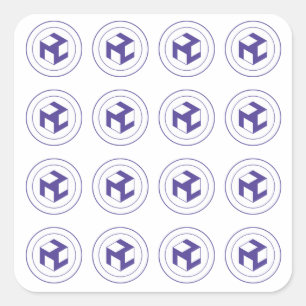 Pegatina Cuadrada Rejilla del cuadrado de Antahkaranas - de