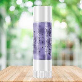 Pegatina Cuadrada Relieve metalizado púrpura de tubo de balde labio