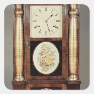 Pegatina Cuadrada Reloj Columned, c.1855