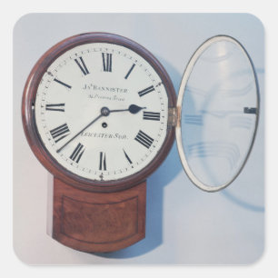 Pegatina Cuadrada Reloj del dial del tronco, Londres, 1850