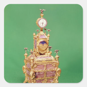 Pegatina Cuadrada Reloj del gabinete, c.1766
