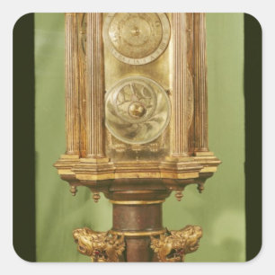 Pegatina Cuadrada Reloj planetario, terminado en 1520