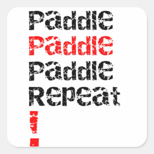 Pegatina Cuadrada Remo... Repetir - Diseño de tablero de aletas de p