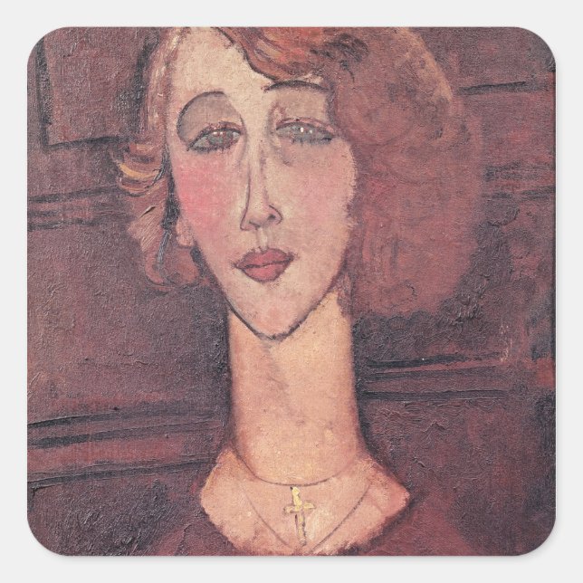 Pegatina Cuadrada Renee, 1917 (Anverso)