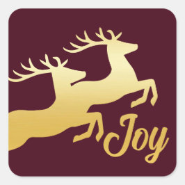 Pegatina Cuadrada Reno minimalista