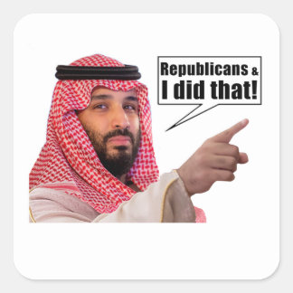 Pegatina Cuadrada Republicanos y yo hicimos eso