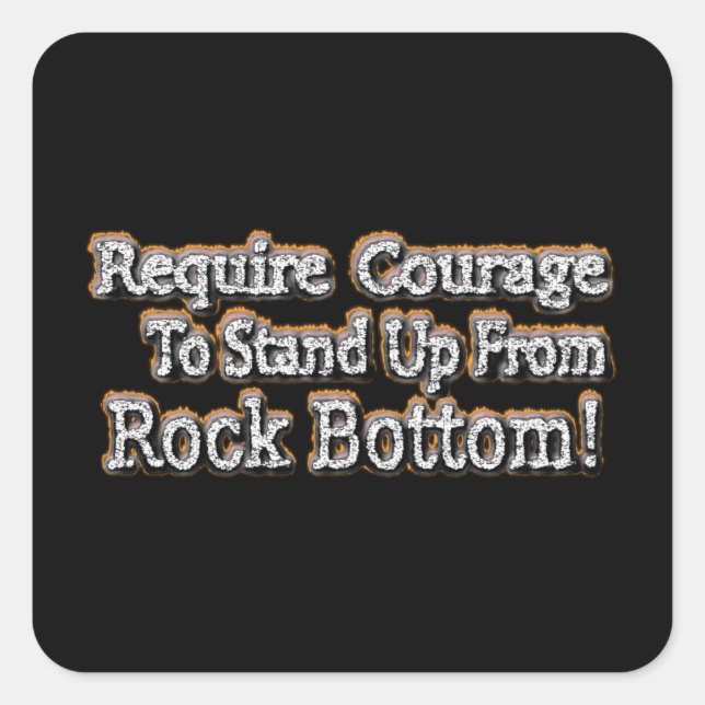 Pegatina Cuadrada "Requerir Valor" Diseño Cuto. ¡Hazte con una en Za (Anverso)