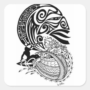 Pegatina Cuadrada Resaca de medianoche