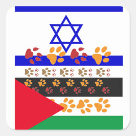 Pegatina Cuadrada Rescate animal 3,5" x 5"