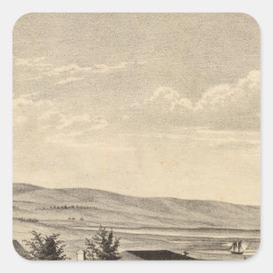 Pegatina Cuadrada Residencia de Dixon