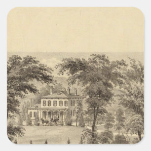 Pegatina Cuadrada Residencia de Marshall McDonald