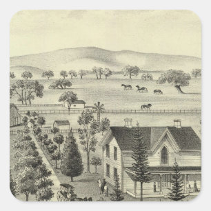 Pegatina Cuadrada Residencia de Quinn