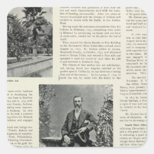 Pegatina Cuadrada Residencia y huerta en California