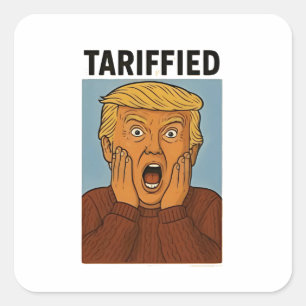 Pegatina Cuadrada Resistimiento Tarrificado Me Hago Con Los Pingüino