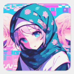 Pegatina Cuadrada Resolución Graceful