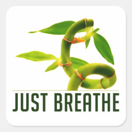 Pegatina Cuadrada Respirar