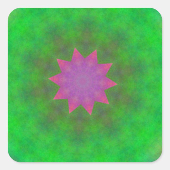 Pegatina Cuadrada Resumen (Anverso)