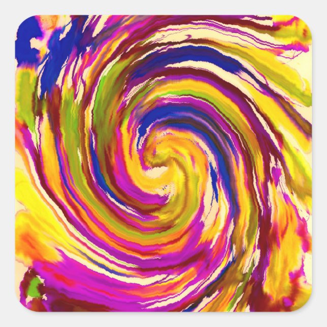 Pegatina Cuadrada Resumen (Anverso)