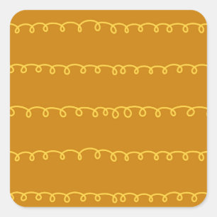 Pegatina Cuadrada Resumen de arte: Moderno envolvimiento de diseño