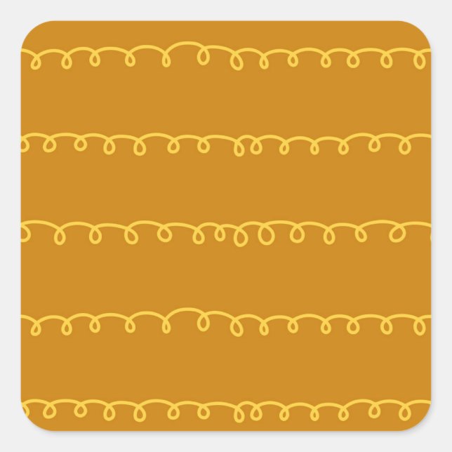 Pegatina Cuadrada Resumen de arte: Moderno envolvimiento de diseño (Anverso)