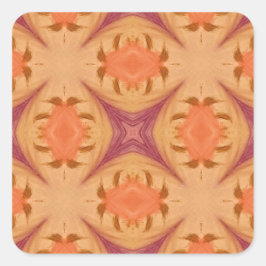 Pegatina Cuadrada Resumen del atardecer