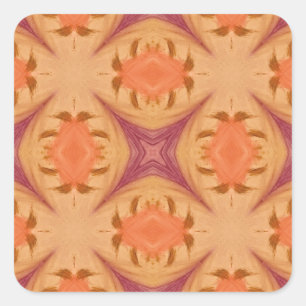 Pegatina Cuadrada Resumen del atardecer