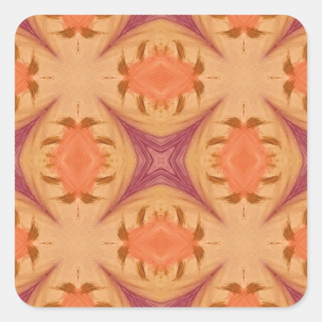 Pegatina Cuadrada Resumen del atardecer (Anverso)