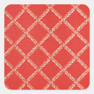 Pegatina Cuadrada Resumen Gráfico Estilo Junk Antiguo Estilo Moda Ar