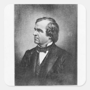 Pegatina Cuadrada Retrato de Andrew Johnson