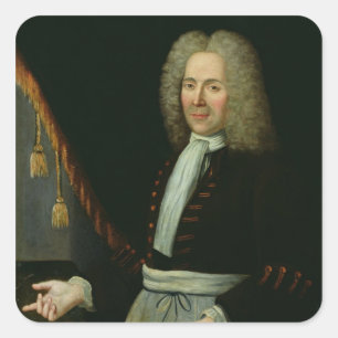 Pegatina Cuadrada Retrato de Antoine Thibault