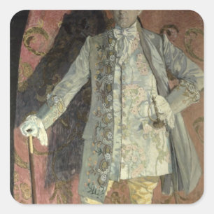 Pegatina Cuadrada Retrato de Dmitry Smirnov