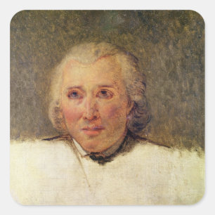 Pegatina Cuadrada Retrato de Enrique Gregorio