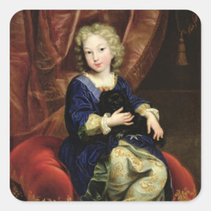 Pegatina Cuadrada Retrato de Felipe de Francia