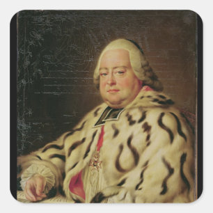 Pegatina Cuadrada Retrato de Francois-Camilo de Lorena c.1769