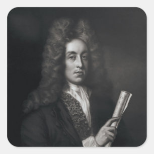 Pegatina Cuadrada Retrato de Henry Purcell