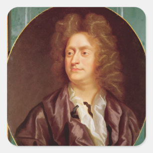 Pegatina Cuadrada Retrato de Henry Purcell, 1695