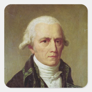 Pegatina Cuadrada Retrato de Jean-Baptiste de Monet