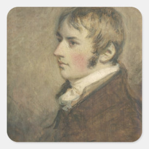 Pegatina Cuadrada Retrato de John Constable (1776-1837) de 20 años