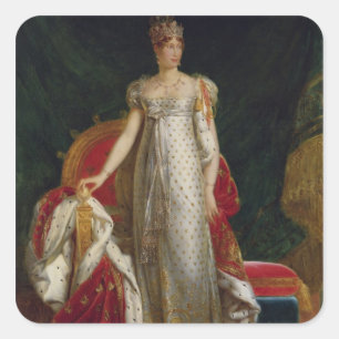 Pegatina Cuadrada Retrato de la emperatriz Marie Louise de Francia