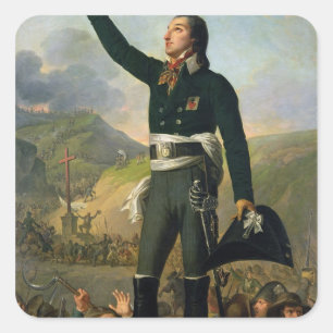 Pegatina Cuadrada Retrato de Louis-Marie de Salgues Marquis