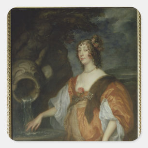 Pegatina Cuadrada Retrato de Lucy Percy, condesa de Carlisle